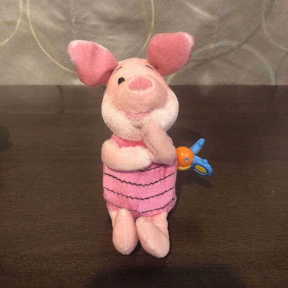 Winnie The Pooh Piglet Tigger 4” Wind Plush Toys Fisher Price Disney Not Working - Picture 7 of 16